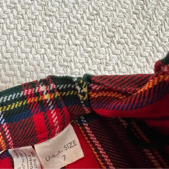 Vintage Plaid Scottish Kilt Style Wool Blend Skirt - Picture 6 of 7